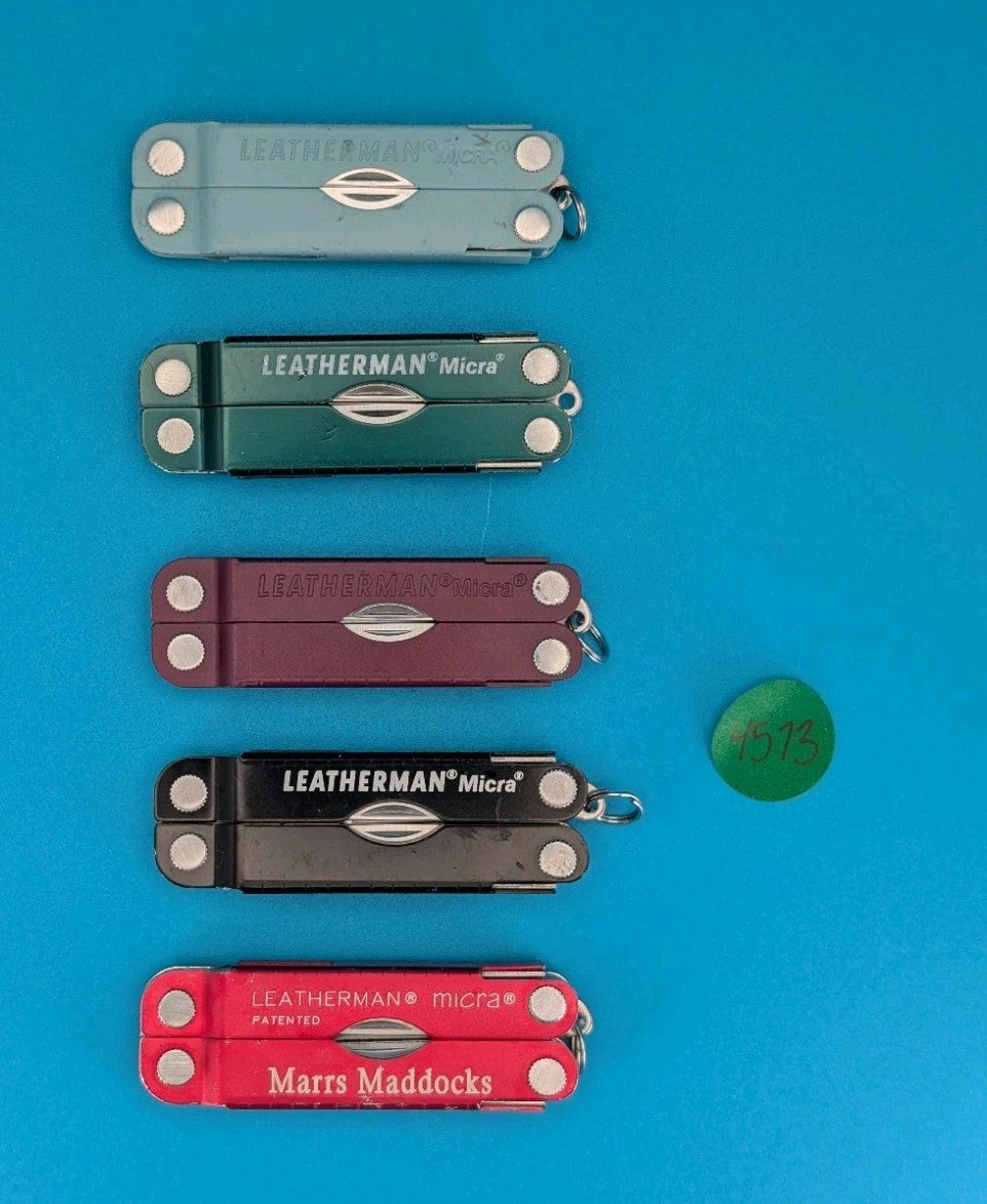 Leatherman Micra Multi-Tool Knife Scissors Key Ring! MIXED COLORS! LOT OF 5!