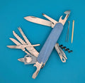 Victorinox Champion Swiss Army Knife Multi Tool! Firefly Blue Glow in the Dark!