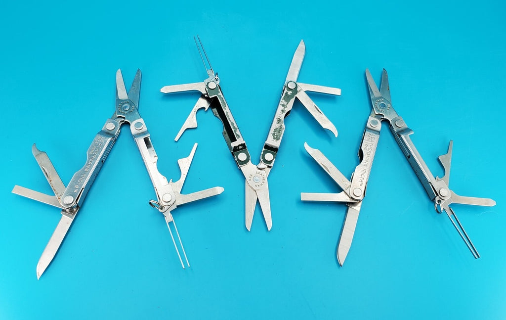 Leatherman Micra Multi-Tool Knife Scissors Key Ring Stainless Steel! LOT OF 3!