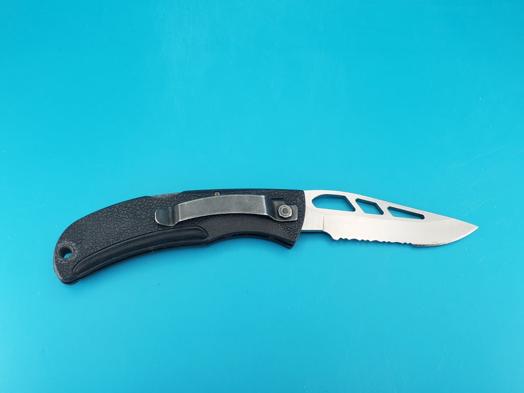 Gerber EZ Out Pocket Knife Lockback Combo Edge Blade USA