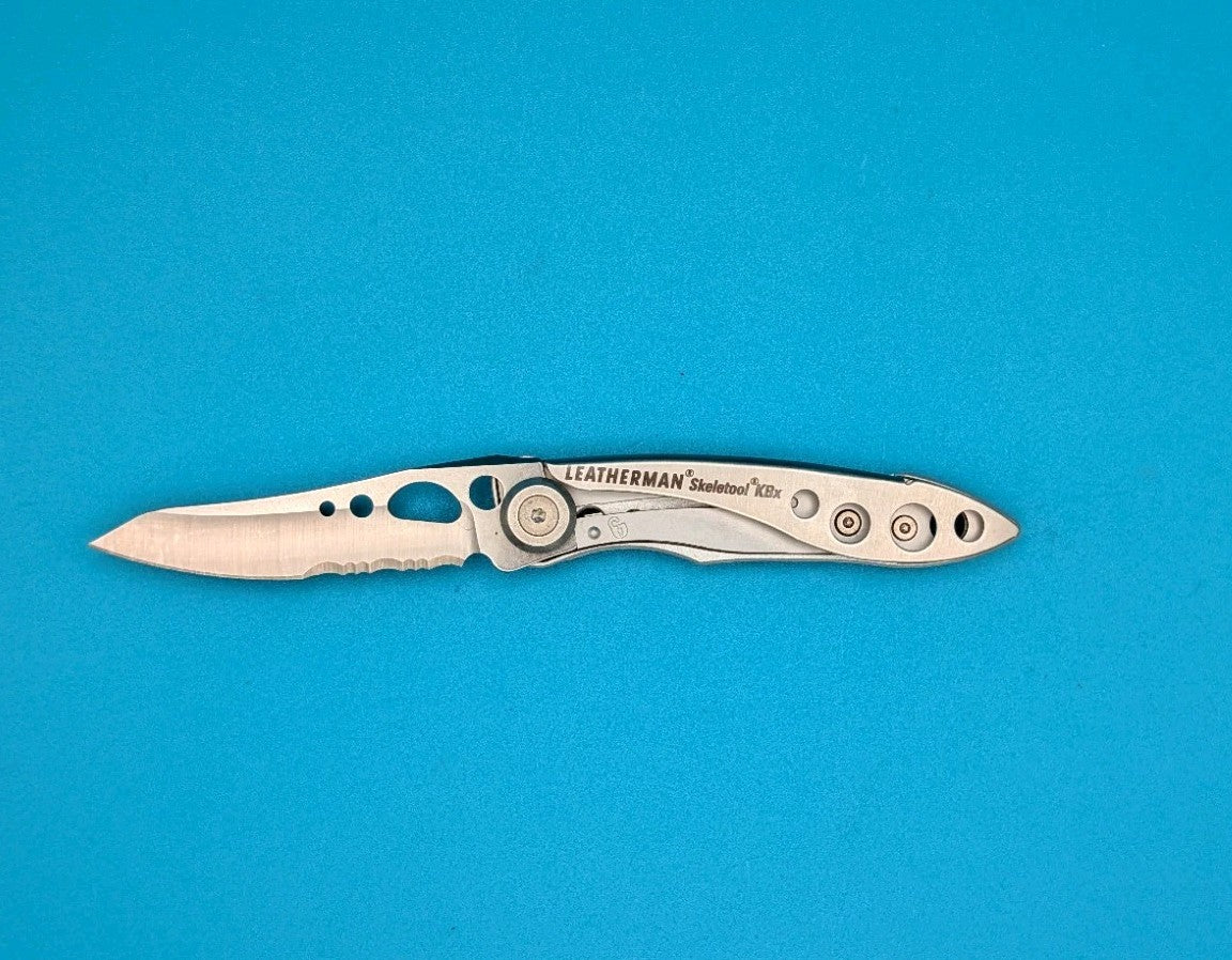 Leatherman Skeletool KBX Pocket Knife w/ Bottle Opener, SILVER!